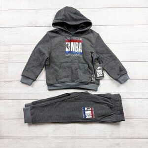 NBA Toddler Boys Hoodie & Jogger Pants Set 2pc Fleece Outfit Basketball NWT 3T